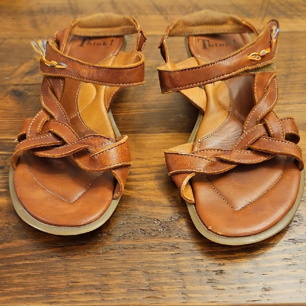 VINTAGE THINK LEATHER SANDALS